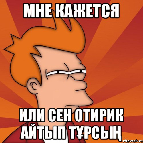 Мне кажется Или сен отирик айтып тұрсың, Мем Мне кажется или (Фрай Футурама)