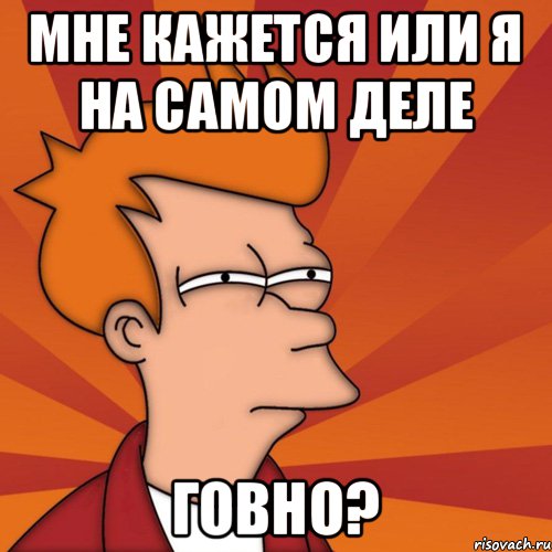 Мне кажется или я на самом деле говно?, Мем Мне кажется или (Фрай Футурама)