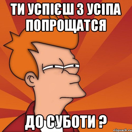ти успієш з усіпа попрощатся До суботи ?, Мем Мне кажется или (Фрай Футурама)
