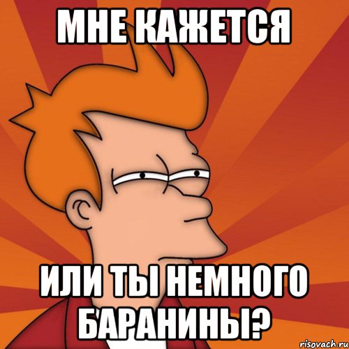 МНЕ КАЖЕТСЯ ИЛИ ТЫ НЕМНОГО БАРАНИНЫ?, Мем Мне кажется или (Фрай Футурама)