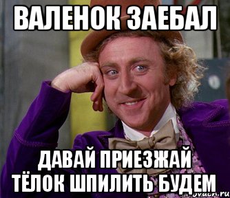 Валенок заебал Давай приезжай тёлок шпилить будем, Мем мое лицо