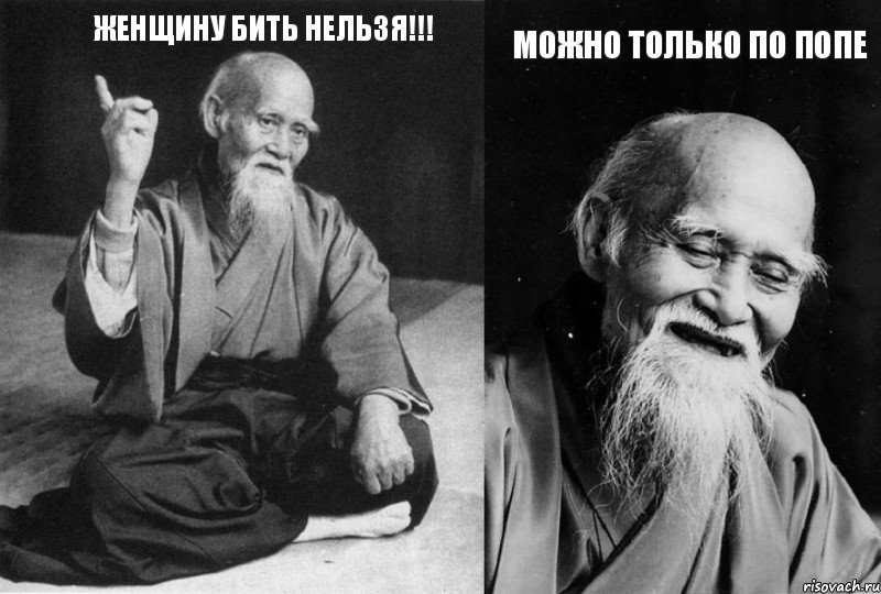 Женщину бить нельзя!!! Можно только по попе, Комикс Мудрец-монах (2 зоны)