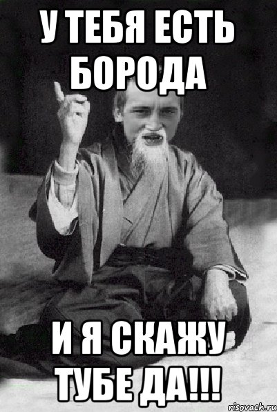 У тебя есть борода и я скажу тубе ДА!!!, Мем Мудрий паца