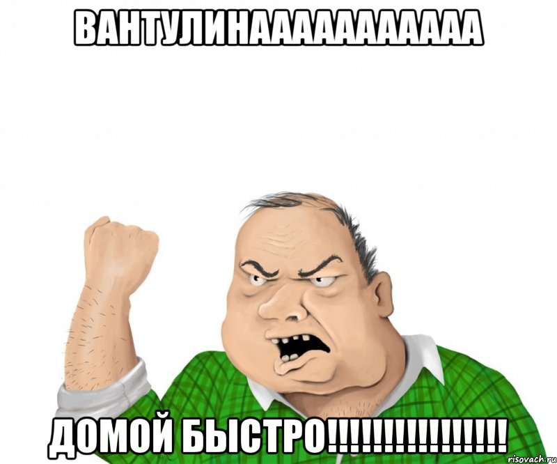 вантулинааааааааааа домой быстро!!!!!!!!!!!!!!!!, Мем мужик