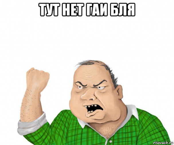 тут нет гаи бля , Мем мужик