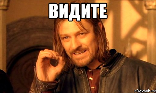 Видите , Мем Нельзя просто так взять и (Боромир мем)