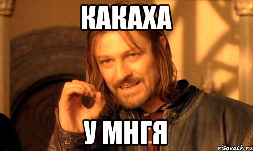 КАКАХА У МНГЯ, Мем Нельзя просто так взять и (Боромир мем)
