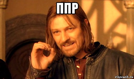 ппр , Мем Нельзя просто так взять и (Боромир мем)