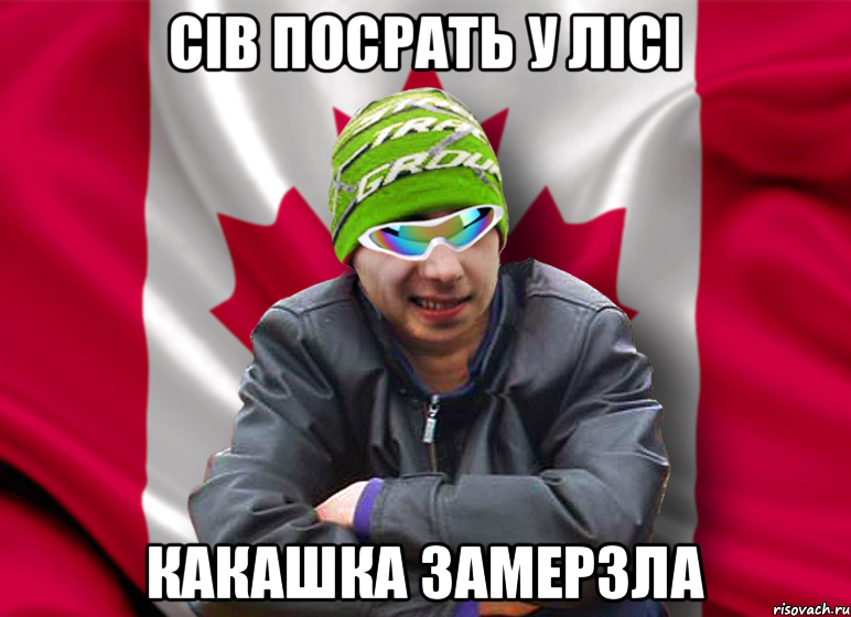 Сів посрать у лісі Какашка замерзла