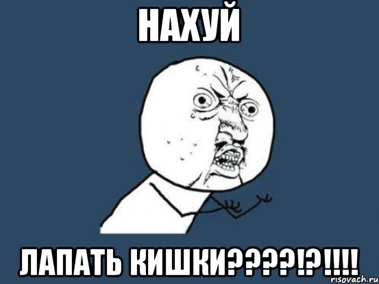 НАХУЙ ЛАПАТЬ КИШКИ????!?!!!!, Мем Ну почему