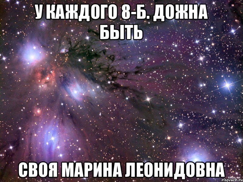 У каждого 8-Б. дожна быть своя Марина Леонидовна, Мем Космос