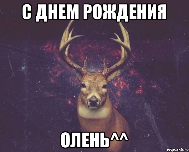 С днем рождения Олень^^