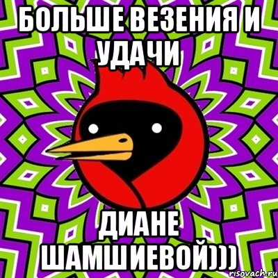 больше везения и удачи ДИАНЕ ШАМШИЕВОЙ))), Мем Омская птица