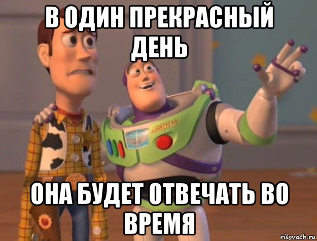 в один прекрасный день она будет отвечать во время, Мем Они повсюду (История игрушек)