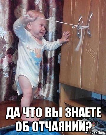  да что вы знаете об отчаянии?, Мем Отчаяние