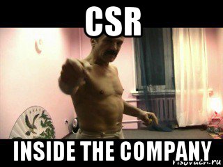 csr inside the company, Мем Паскуда тварь