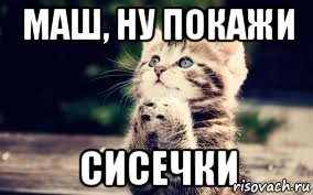 Маш, ну покажи сисечки