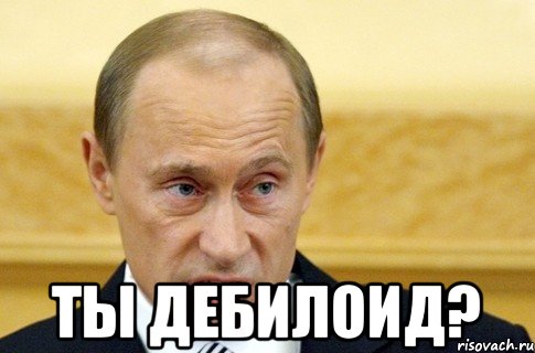  Ты дебилоид?, Мем путин