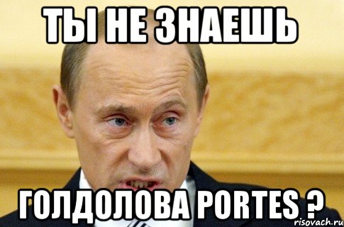 ты не знаешь голдолова PORTES ?, Мем путин