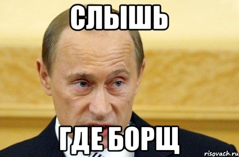 слышь где борщ, Мем путин