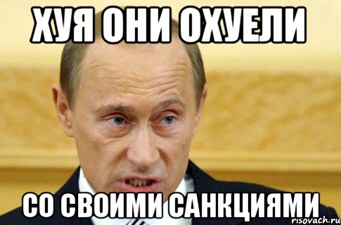 Хуя они охуели со своими санкциями, Мем путин