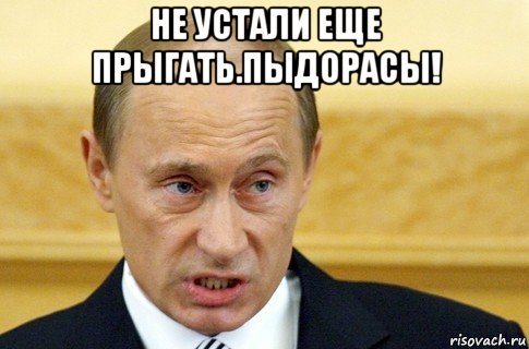 не устали еще прыгать.пыдорасы! , Мем путин