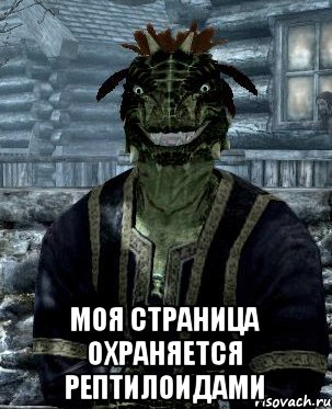  моя страница охраняется рептилоидами