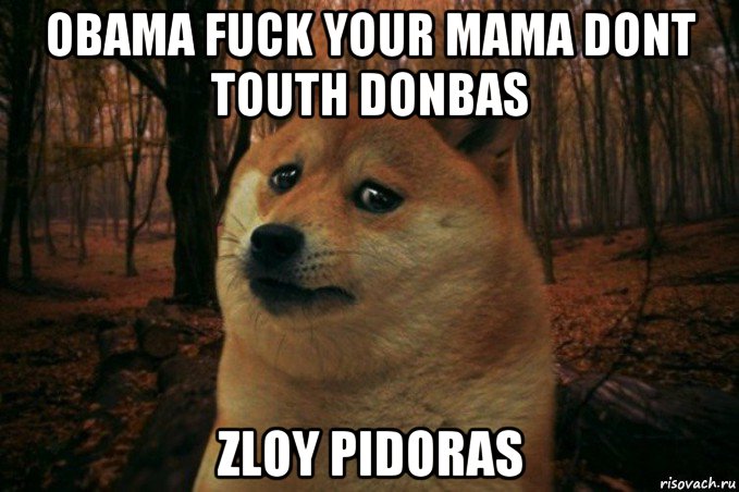 obama fuck your mama dont touth donbas zloy pidoras