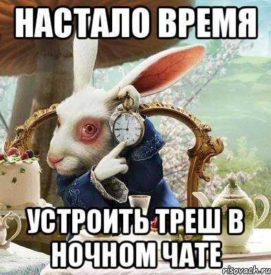Настало время устроить Треш в ночном чате