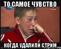 ТО САМОЕ ЧУВСТВО КОГДА УДАЛИЛИ СТРИМ, Мем  Сашок Фокин