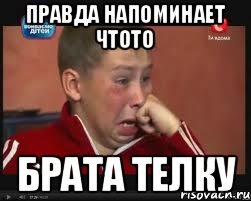 правда напоминает чтото брата телку, Мем  Сашок Фокин