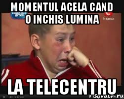 Momentul acela cand o inchis lumina La Telecentru, Мем  Сашок Фокин
