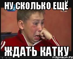 ну сколько ещё ждать катку, Мем  Сашок Фокин