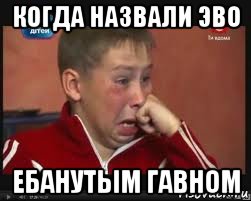 когда назвали эво ебанутым гавном, Мем  Сашок Фокин