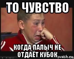 то чувство когда палыч не отдаёт кубок, Мем  Сашок Фокин