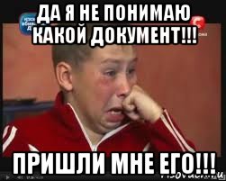 да я не понимаю какой документ!!! пришли мне его!!!, Мем  Сашок Фокин