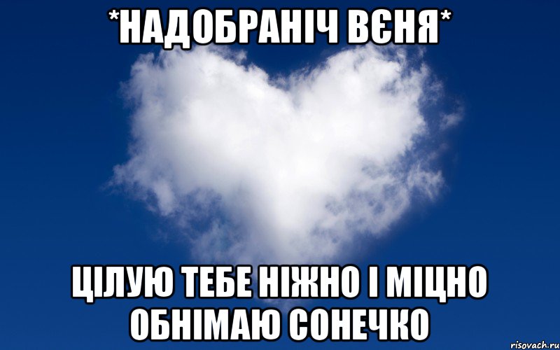 *НАДОБРАНІЧ BЄНЯ* ЦІЛУЮ ТЕБЕ НІЖНО І МІЦНО ОБНІМАЮ СОНЕЧКО