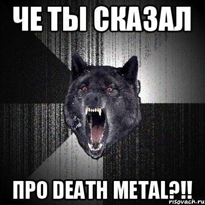 ЧЕ ТЫ СКАЗАЛ ПРО DEATH METAL?!!, Мем Сумасшедший волк
