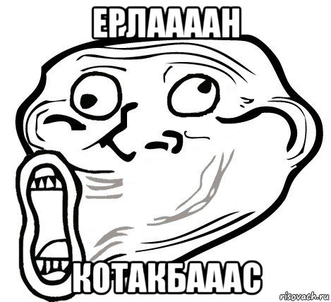 ерлаааан котакбааас, Мем  Trollface LOL