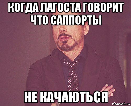 когда лагоста говорит что саппорты не качаються, Мем твое выражение лица