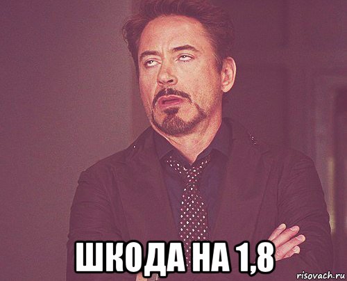  шкода на 1,8, Мем твое выражение лица