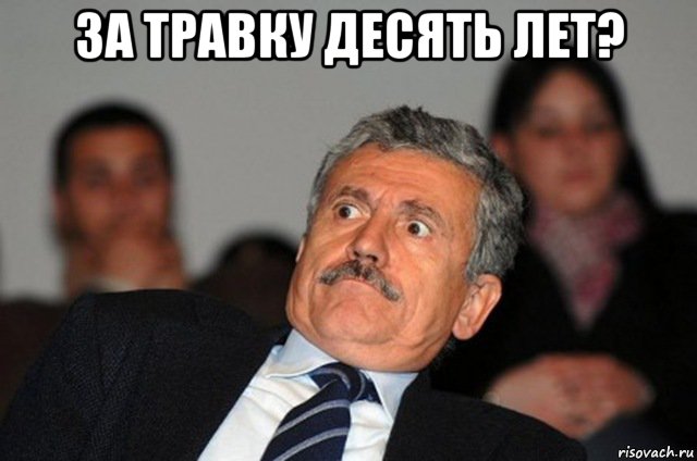 за травку десять лет? 