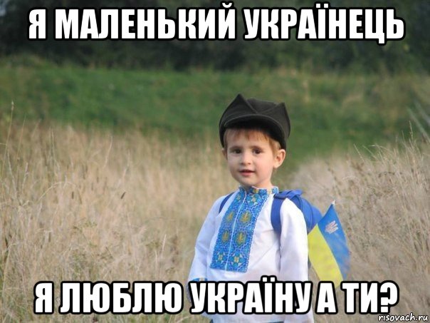 я маленький українець я люблю україну а ти?, Мем Украина - Единая