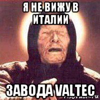 я не вижу в италии завода valtec
