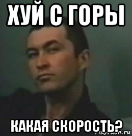 хуй с горы какая скорость?, Мем вопрос
