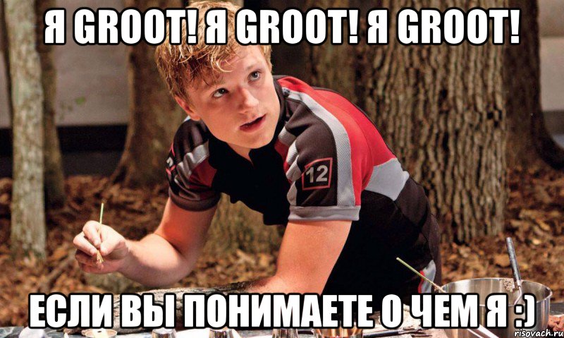 Я Groot! Я Groot! Я Groot! Если вы понимаете о чем я :), Мем Я Groot Если вы понимаете о чем 