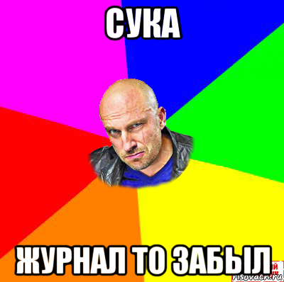 cука журнал то забыл