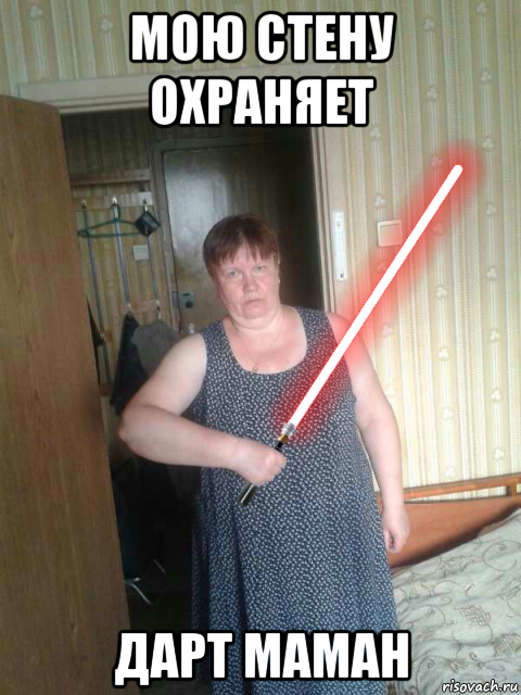 мою стену охраняет дарт маман
