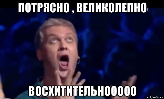 потрясно , великолепно восхитительнооооо, Мем  Это ШЕДЕВР