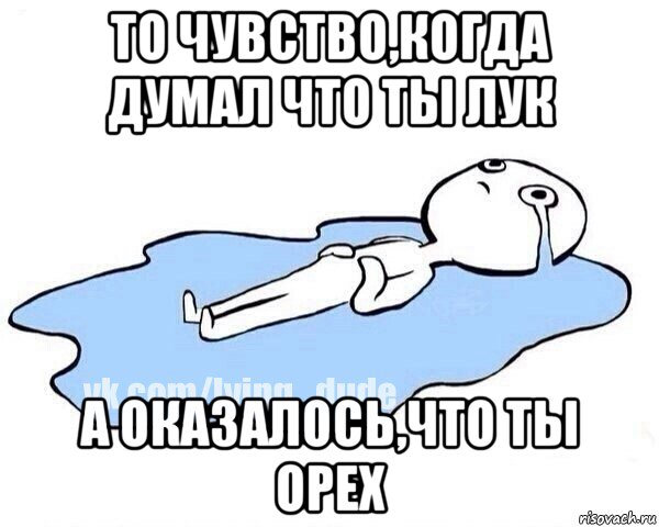 то чувство,когда думал что ты лук а оказалось,что ты орех, Мем Этот момент когда